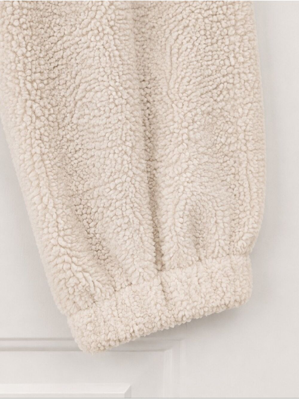 So Me Cream Blue Sherpa Pullover Hoodie Size Small - Picture 8 of 9